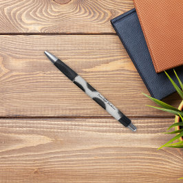 Caneta Peles De Vaca Leiteira Como Impressão Monograma