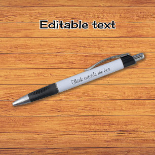 Caneta Pensamento inteligente no nome do texto