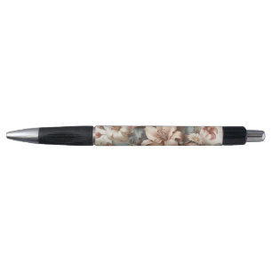 Caneta Perfeição Floral Antiquada Clara