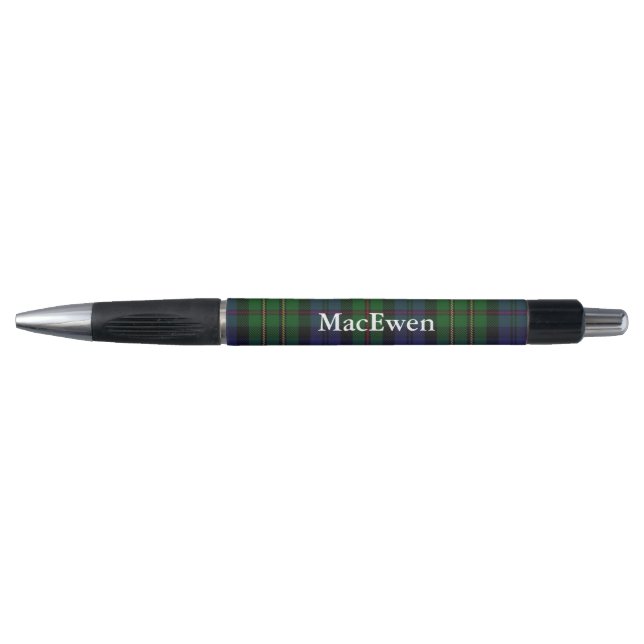 Caneta Personalizada de Xadrez Clã MacEwen Tartan  (Frente)