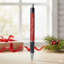 Caneta Personalizada Feliz Natal Texto Marcar Emmy