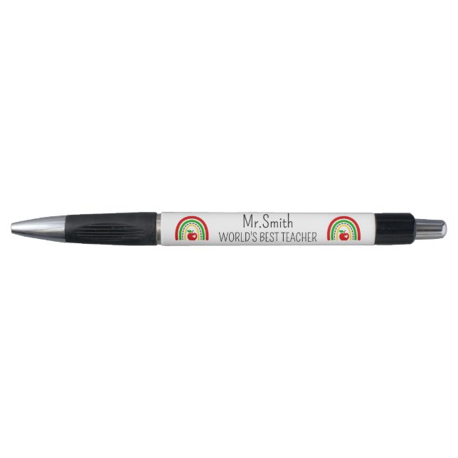 Caneta Personalizada Melhor Professor do Mundo (Frente)