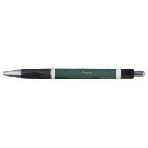 Caneta Personalizada Ouro Verde Esmeralda