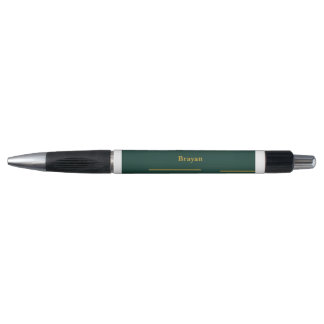 Caneta Personalizada Ouro Verde Esmeralda