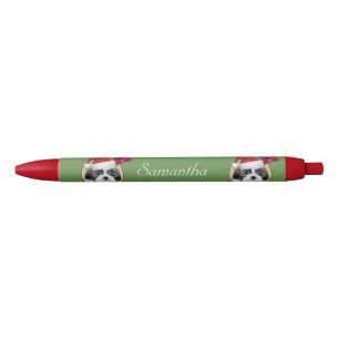 Caneta personalizada vermelho do cão de Shih Tzu