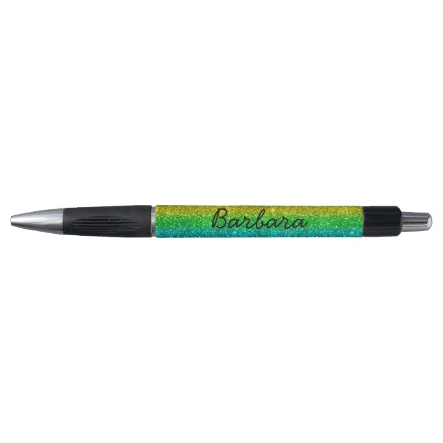 Caneta Personalize Brilho Arco-Íris (Frente)