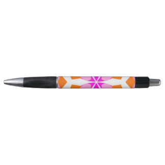 Caneta  Pink Purple and Orange Floral Geometric 