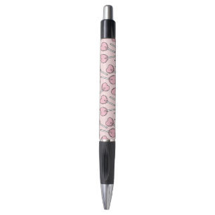 Caneta Pirulitos Cor-de-Rosa, Pirulitos em Forma de Coraç