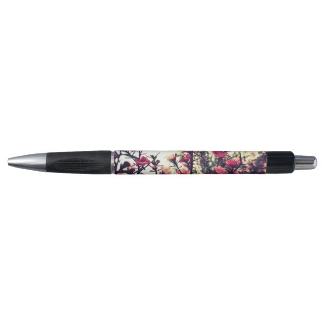 Caneta Prado de Flor de Rosa Bonita (Frente)