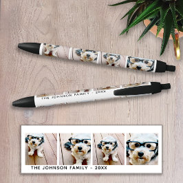 Caneta Preta 4 Mínimo de Colagem de Fotos - Adicione seu Nome