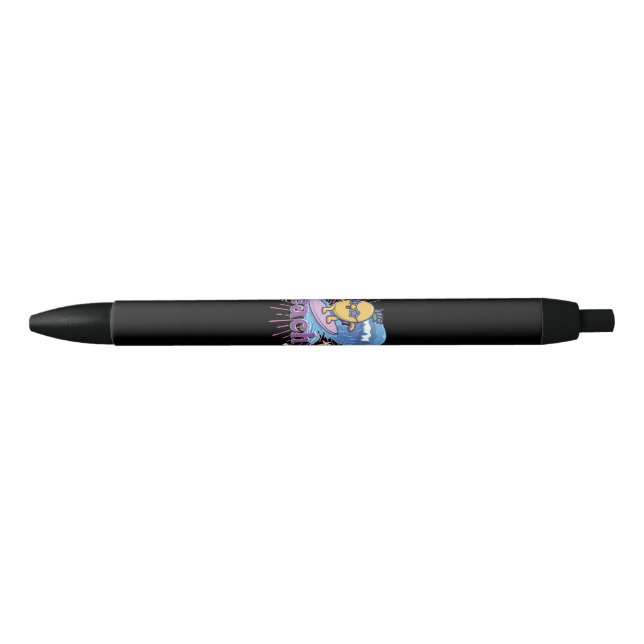 Caneta Preta abacaxi engraçado (Frente)