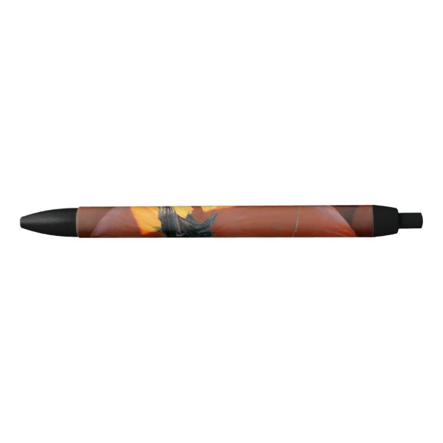 Caneta Preta Abóbora Laranja Grande (Frente)