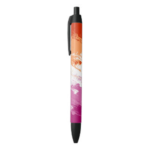 Caneta Preta Abstract Lesbian Pride Flag