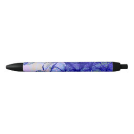 Caneta Preta Abstrato Art Blue e Lilac