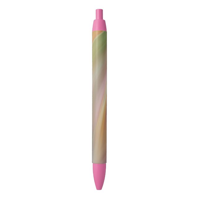 Caneta Preta Abstrato de Colores de Pastel (Frente Vertical)