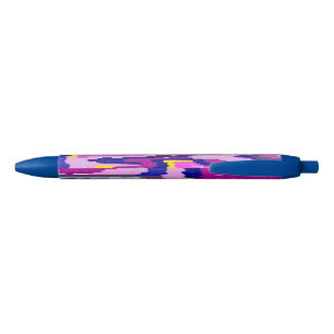 Caneta Preta Abstrato de Starry em Purples e Blues