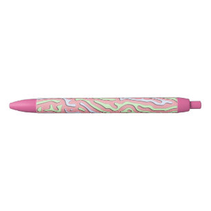 Caneta Preta Abstrato do Pastel Kawaii - Design do Gráfico Colo