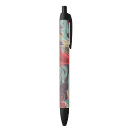 Caneta Preta Abstrato Marble ilusionista