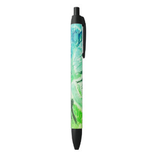 Caneta Preta Abstrato Pattern Watery Painting