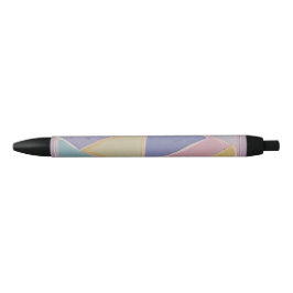 Caneta Preta Abstratos Serenos: Um Sonho Pastel