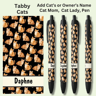 Caneta Preta Adicionar Nome do Proprietário ou do Gato, Gatos d