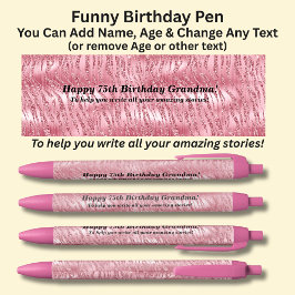 Caneta Preta Adicione Nome, Parabéns para ajudá-lo a escrever h