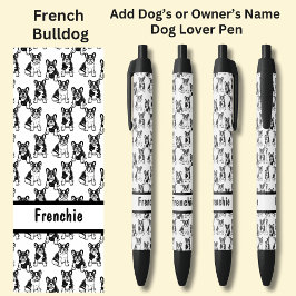 Caneta Preta Adicione o nome do proprietário ou do cachorro, Bu