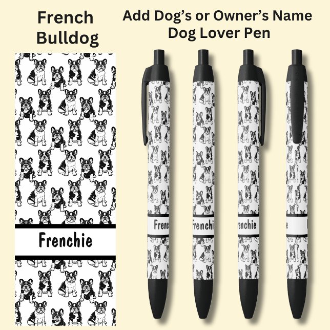 Caneta Preta Adicione o nome do proprietário ou do cachorro, Bu (Criador carregado)