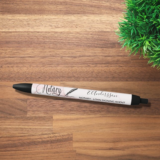 Caneta Preta Agente de assinatura de empréstimo notarial pincel (Criador carregado)