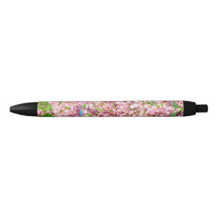 Caneta Preta Ameixa de Flor