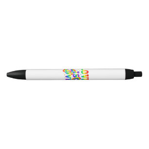 Caneta Preta Amor LGBTQ é Amor Orgulho Gay Bandeira Arco-Íris L