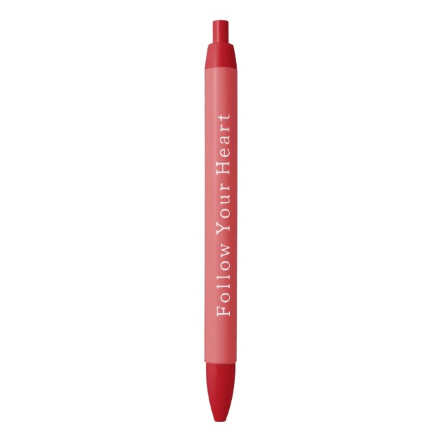Caneta Preta Aniversário Vermelho Chic (Frente Vertical)