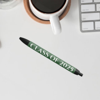 Caneta Preta Ano de aula de cores da escola verde e branca