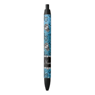 Caneta Preta Apelido céu azul-brilho anotações caneleiras