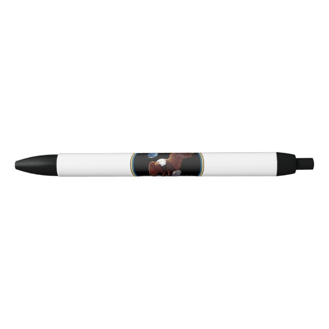 Caneta Preta Apollo 11 insígnia (Frente)