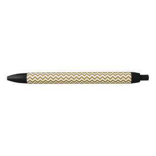Caneta Preta Arrasto das Linhas Zigzag Chevron