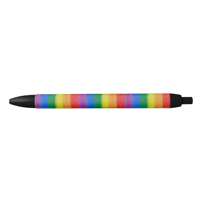 Caneta Preta Arrumação do Arco-íris com Sinalizador Stripes sem (Frente)