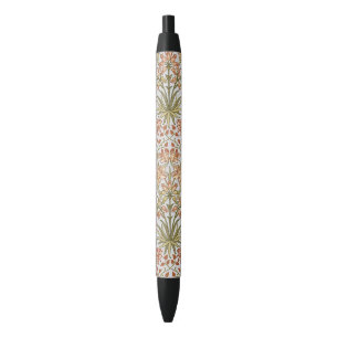 Caneta Preta Arte Botânica Floral de Jacinto de William Morris