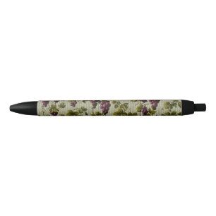 Caneta Preta Arte Rústica de Parreira de Vinha no Estilo Francê