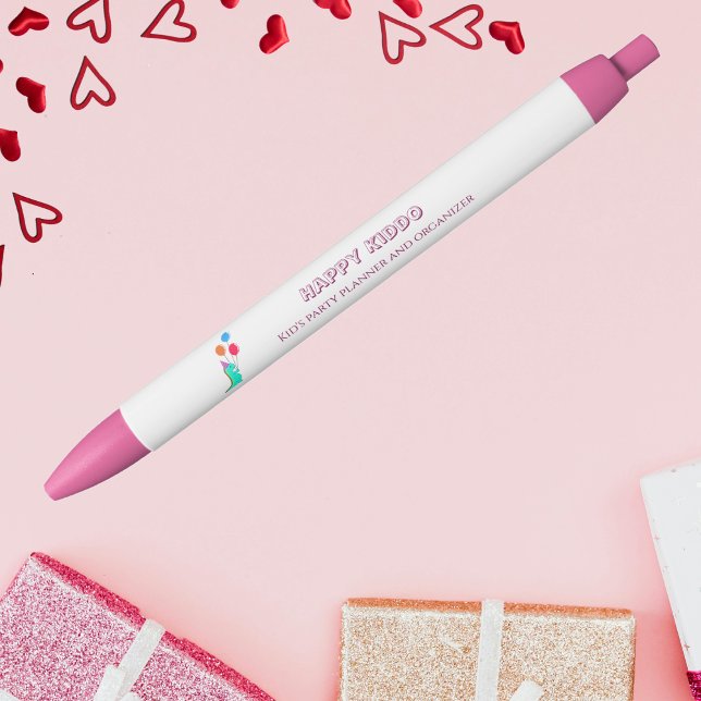 Caneta Preta Árvore Bonita com Organizador do Partido das Crian (Criador carregado)