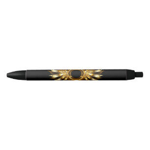 Caneta Preta Asas steampunk
