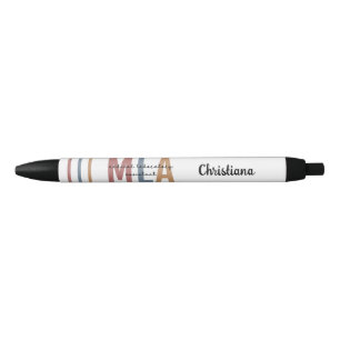 Caneta Preta Assistente de Laboratório Médico MLA Personalizado