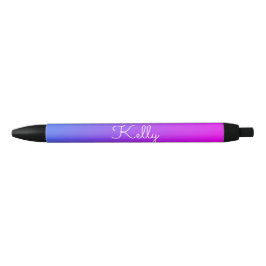 Caneta Preta Azul Cor-de-rosa Ombré 4Kelly