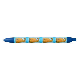 Caneta Preta baleias felizes de sorriso