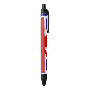 Caneta Preta Bandeira britânica de Union Jack do estilo do