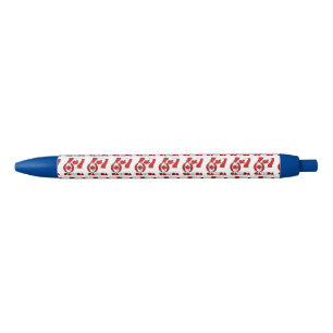 Caneta Preta Bandeira Canadense com Bola de Futebol
