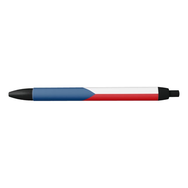 Caneta Preta Bandeira Checa (Frente)