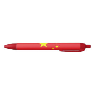 Caneta Preta Bandeira Chinesa