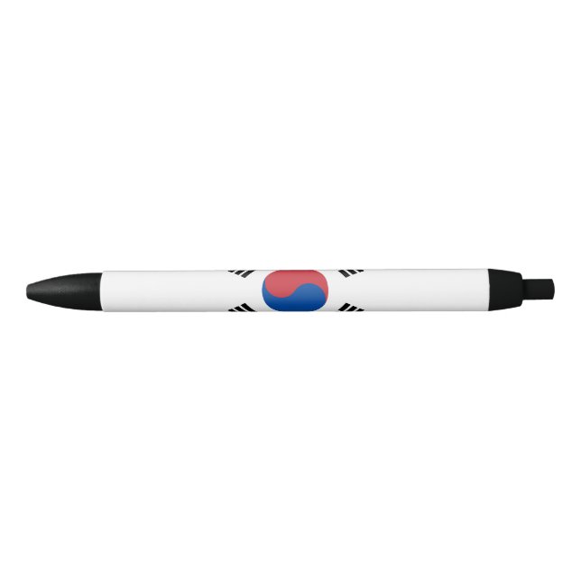 Caneta Preta Bandeira da Coreia do Sul (Frente)
