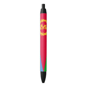 Caneta Preta Bandeira da Eritreia